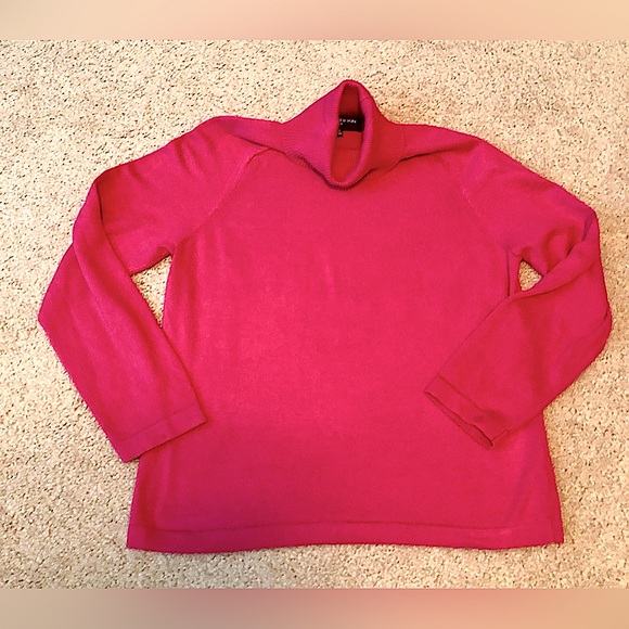 Jones New York  Vintage Pink Turtleneck Sweater - Picture 1 of 5